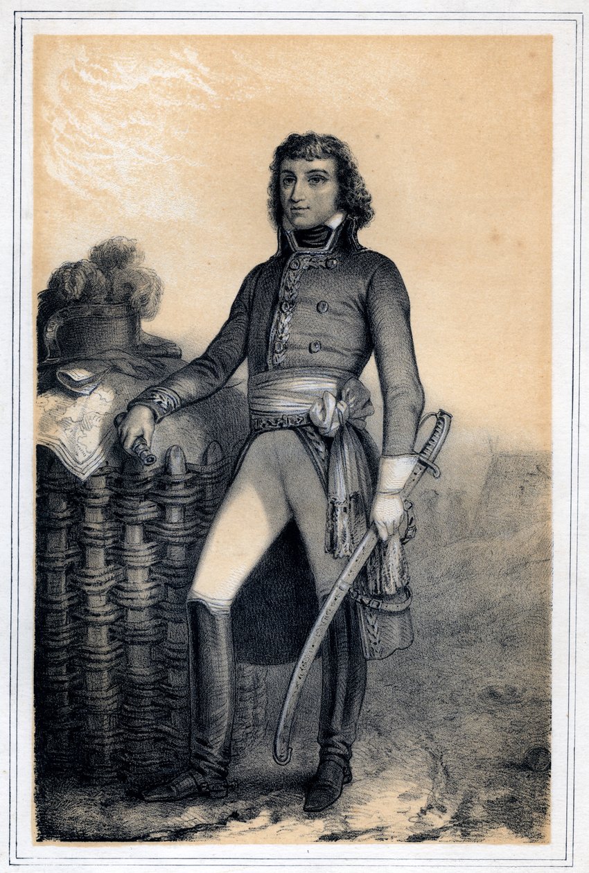 Barthélemy Catherine Joubert, general francesa, século XIX. de Jules Alfred Vincent Rigo
