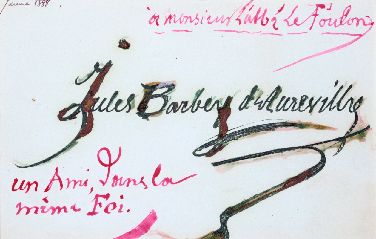 Assinatura de Jules-Amedee Barbey d