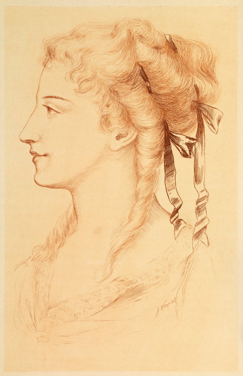 Retrato de Armande Bejart de Jules Armand Hanriot