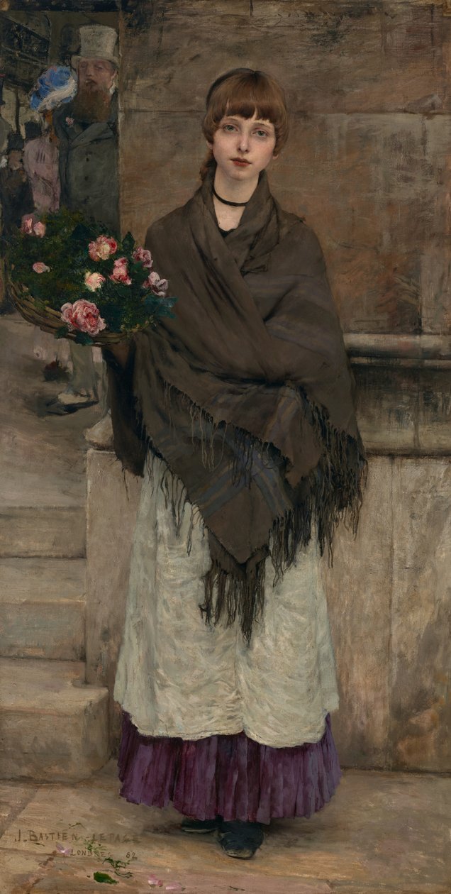 Vendedor de flores em Londres de Jules Bastien Lepage
