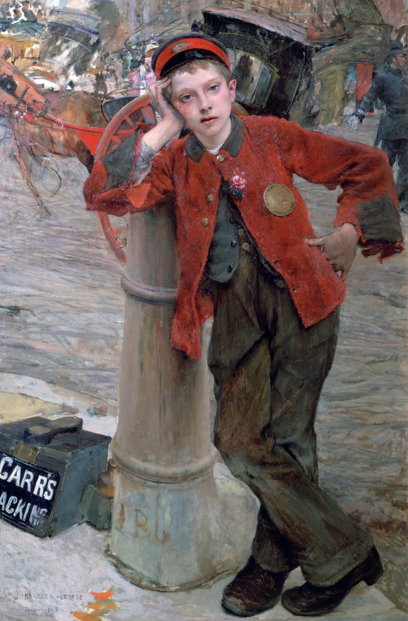London Shoeshine Boy, 1882 de Jules Bastien Lepage