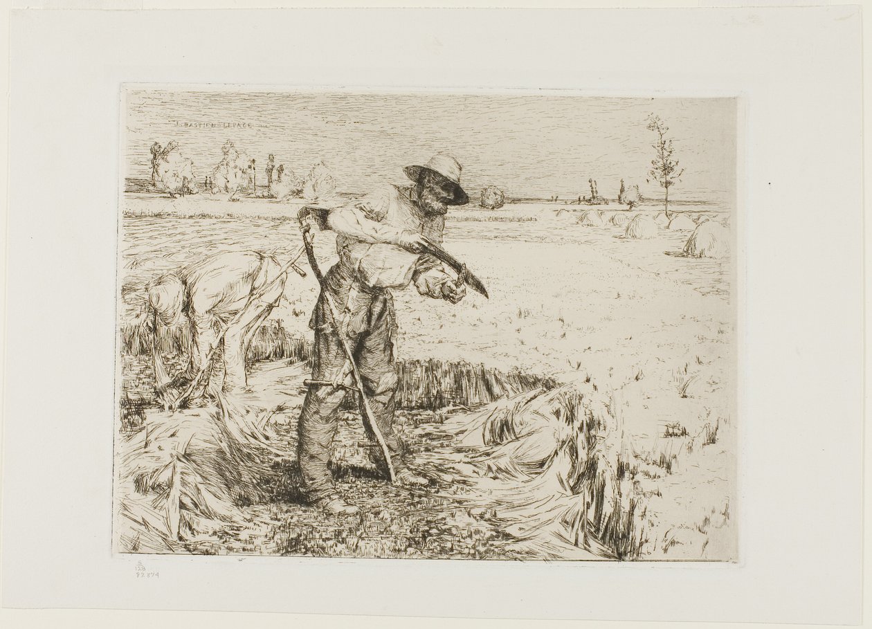 Cortador afiando uma foice de Jules Bastien Lepage