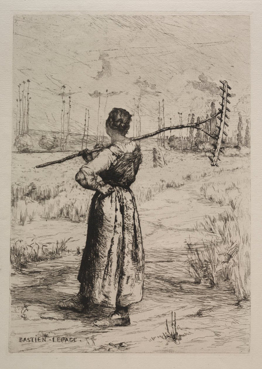 Retorno dos campos, século XIX. de Jules Bastien Lepage
