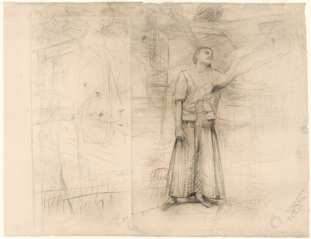 Estude para de Jules Bastien Lepage