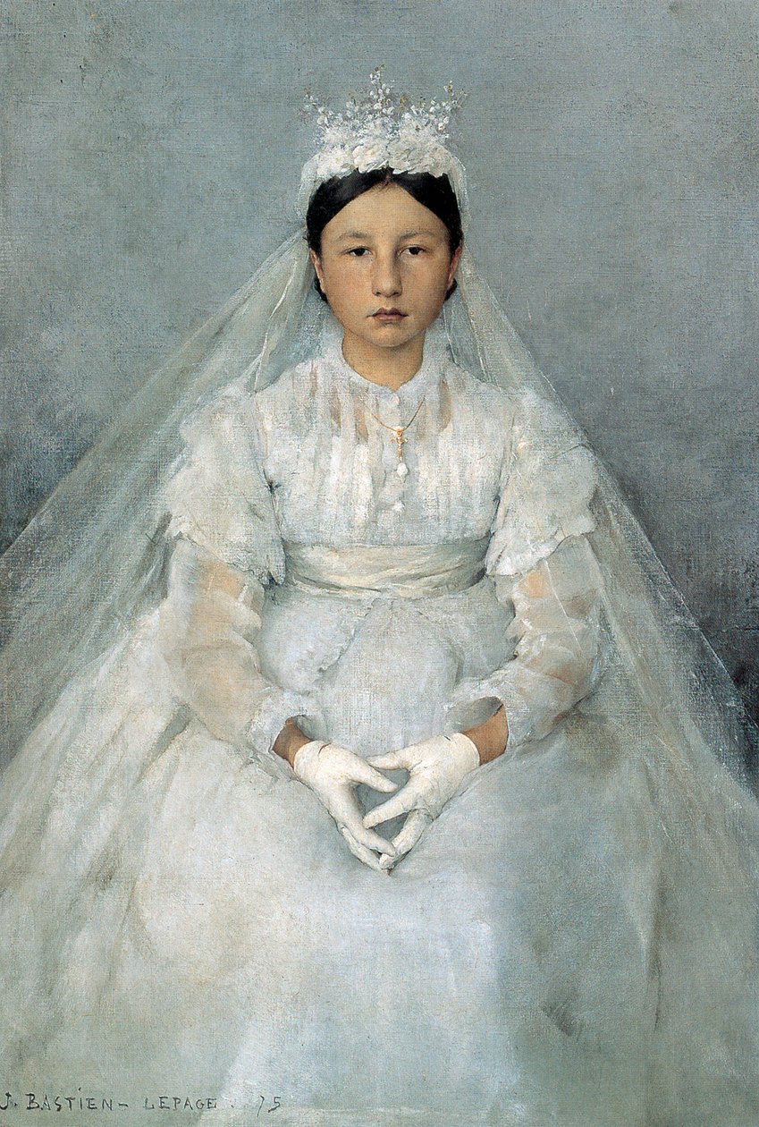 O Comunicante, 1875. de Jules Bastien Lepage