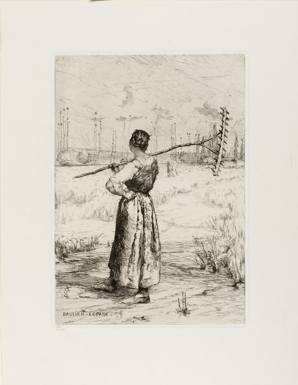 O Retorno do Campo, 1878 de Jules Bastien Lepage