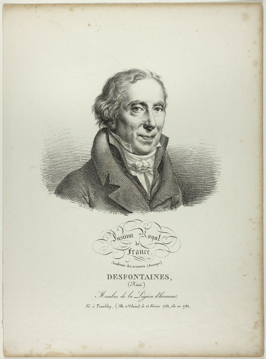Retrato de Réné Desfonataines de Jules Boilly