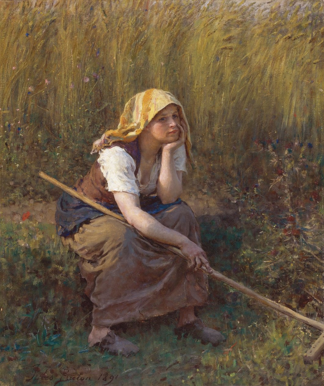 Bretão Jules verão de Jules Breton