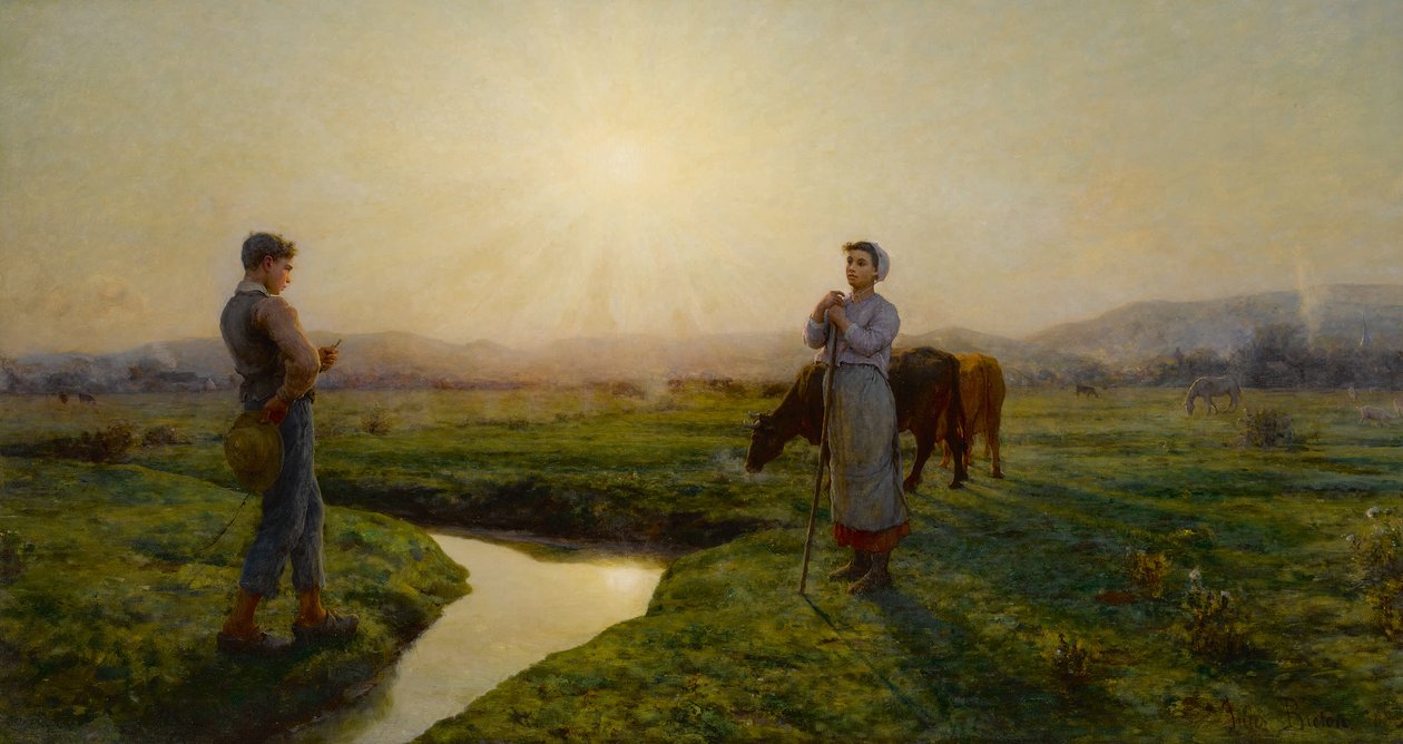 De manhã, 1883. de Jules Breton