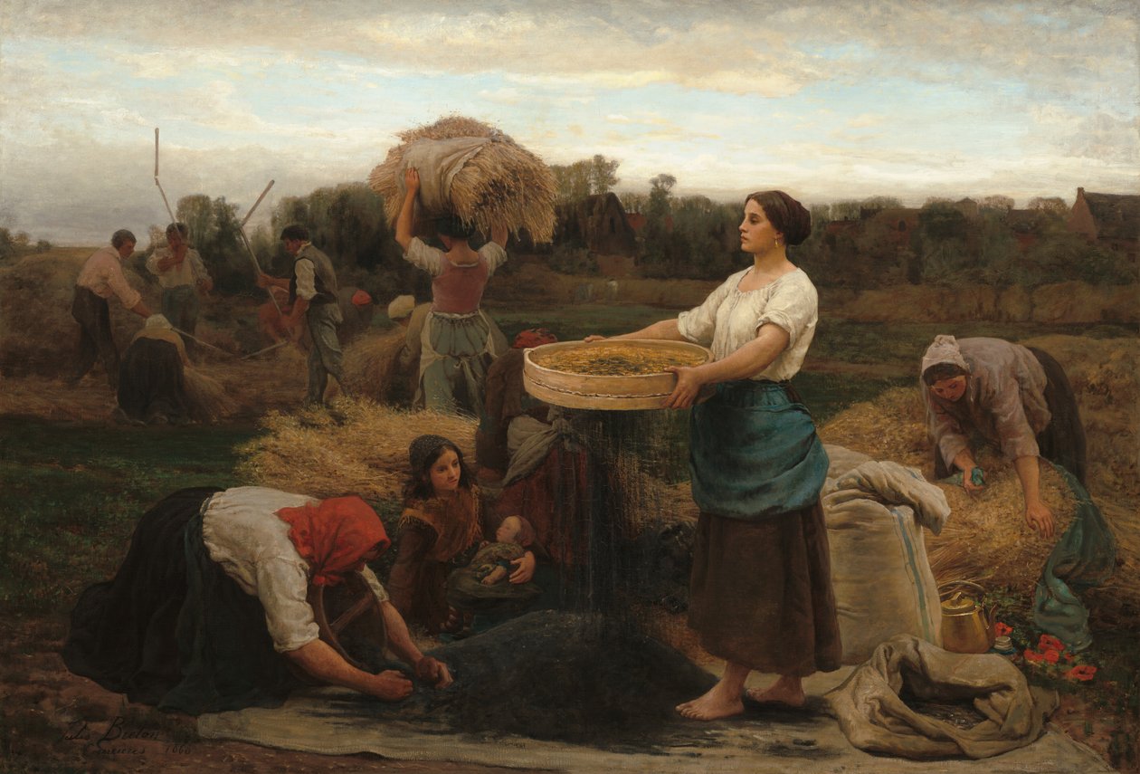A Colza Colza Colza, 1860. de Jules Breton