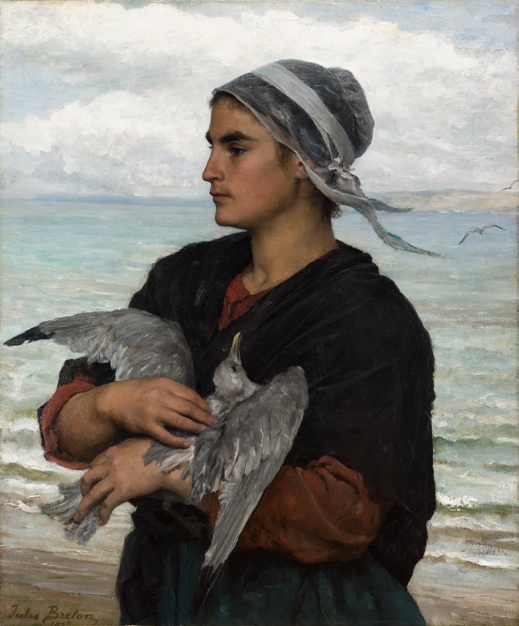 A gaivota ferida de Jules Breton