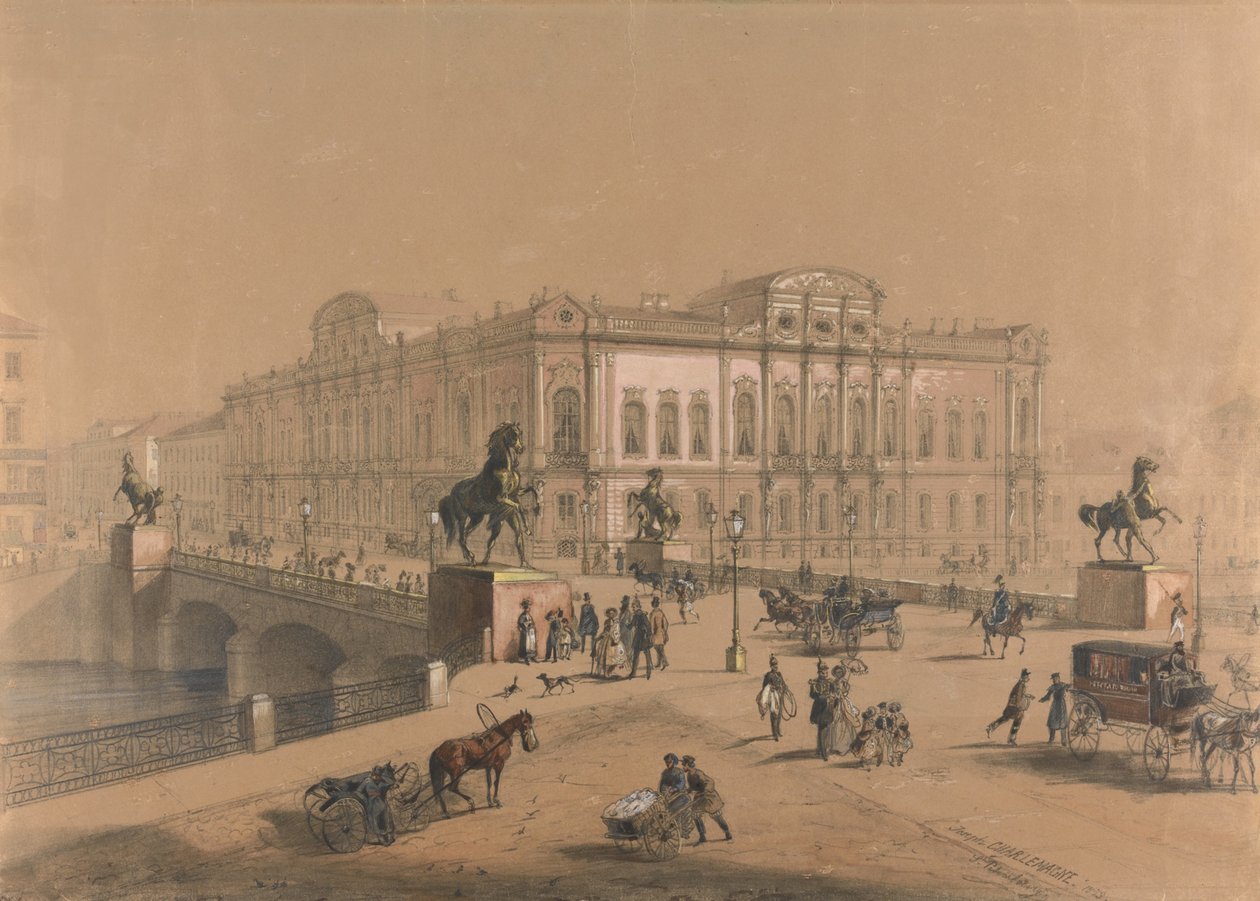 O Palácio Beloselsky-Belozersky em São Petersburgo de Jules Charlemagne