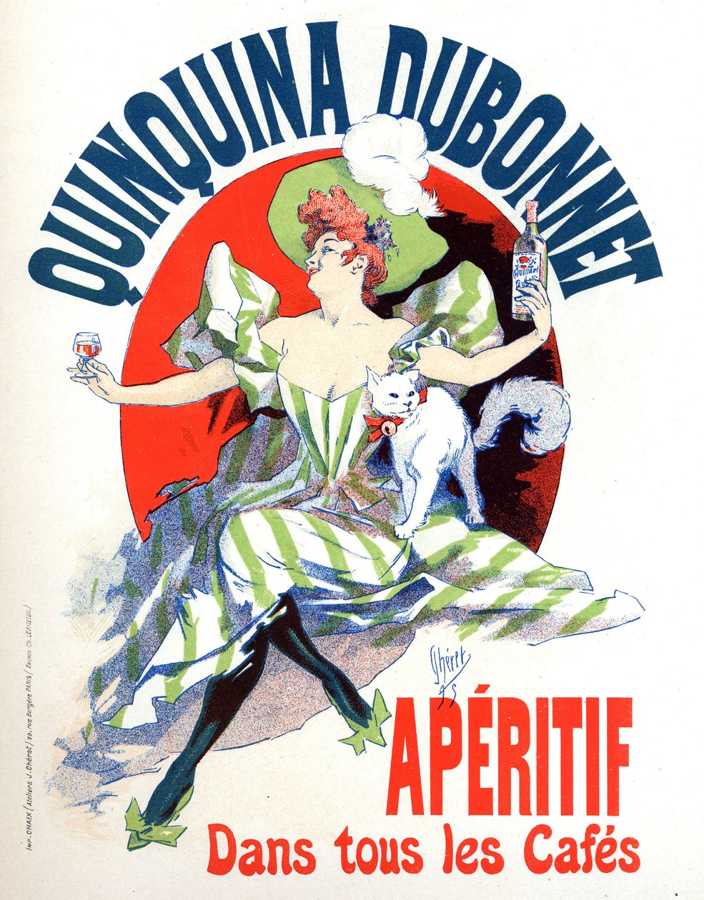 Publicidade para o aperitivo Quinquina Dubonnet de Jules Cheret