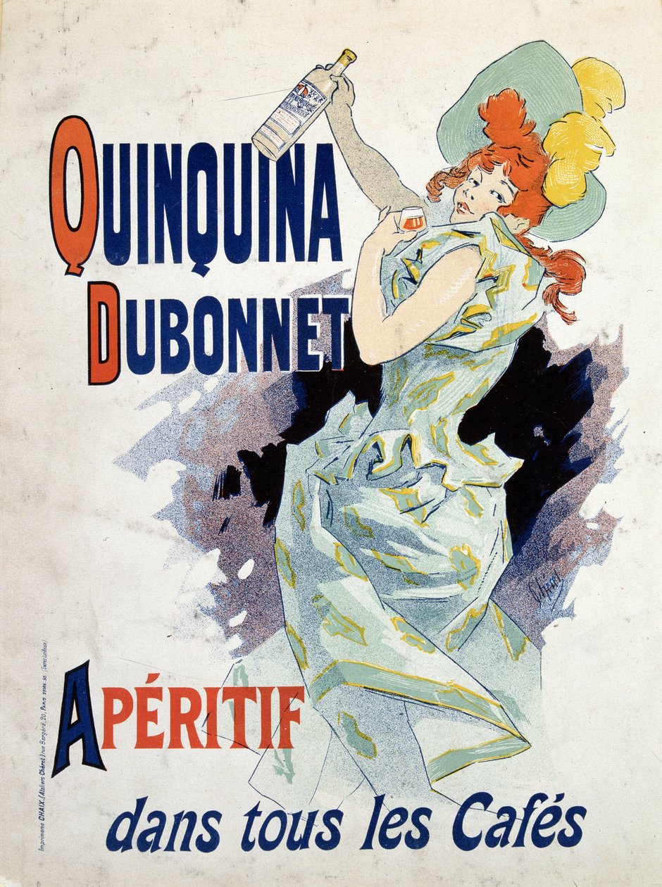 Cartaz publicitário para o Quinquina Dubonnet - por Jules Cheret de Jules Cheret
