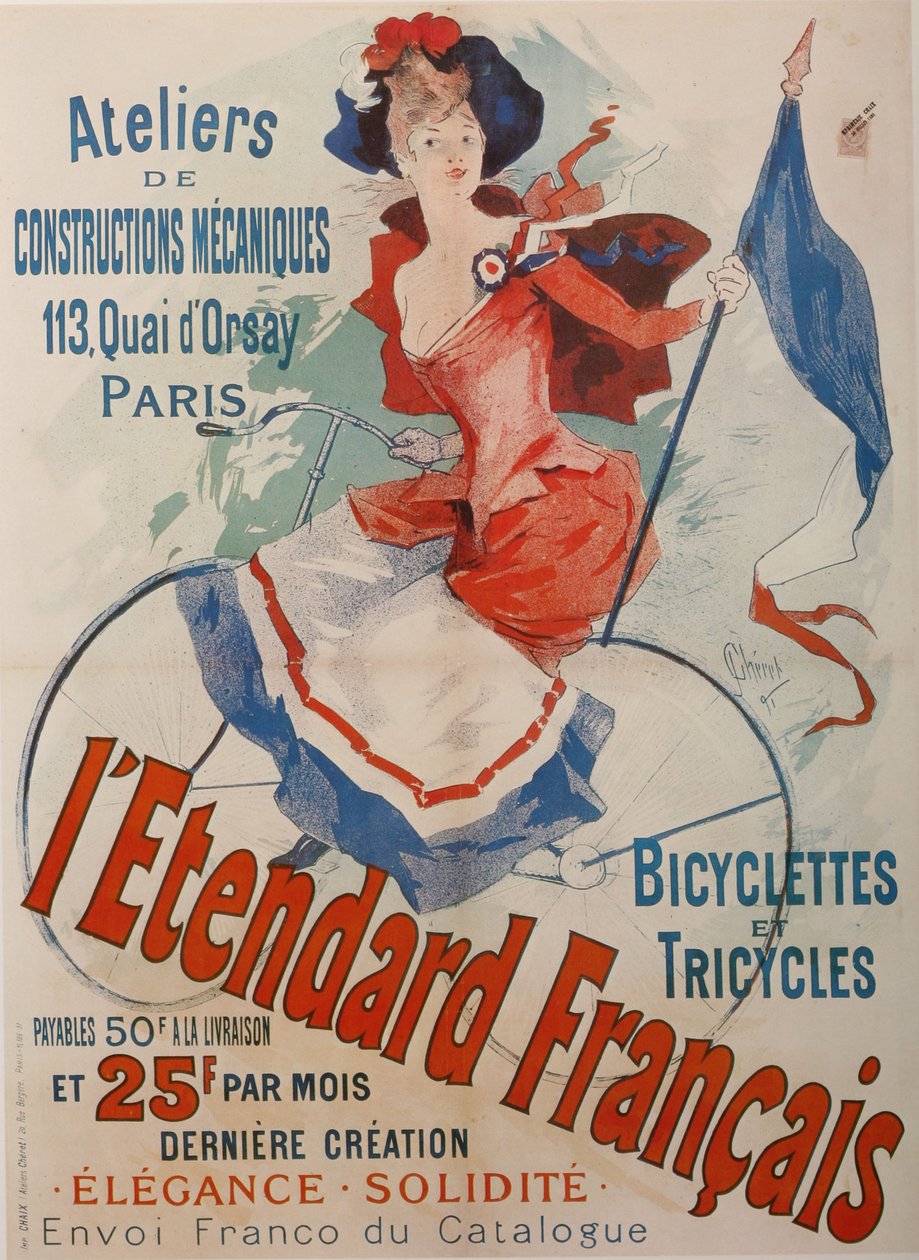 Cartaz francês das bicicletas posteres de Jules Cheret