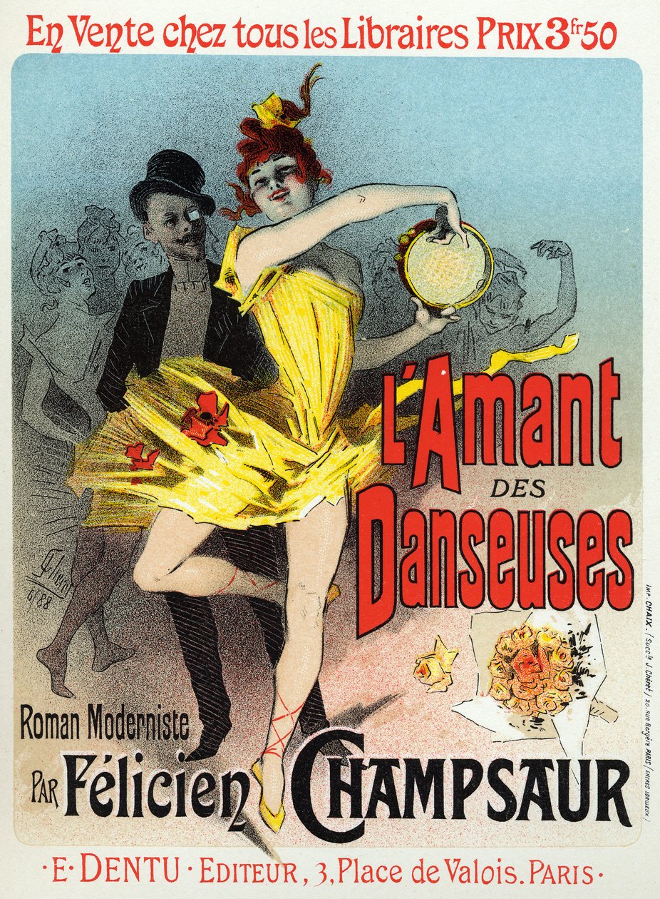 Literatura. O Amante dos Bailarinos de Jules Cheret