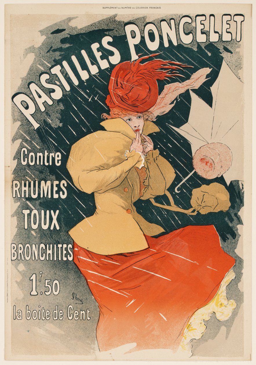 Pastilhas Poncelet (Pastilles Poncelet) de Jules Cheret