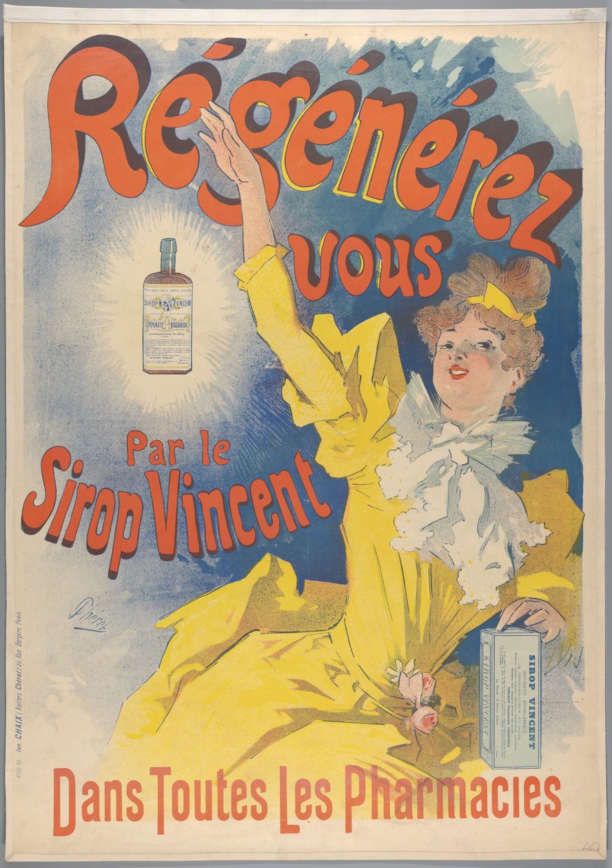 Sirop Vincent, 1893 de Jules Cheret