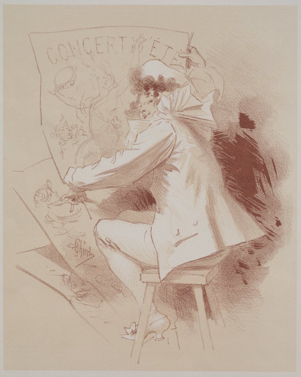Concerto de verão, c. 1895-1900. de Jules Cheret