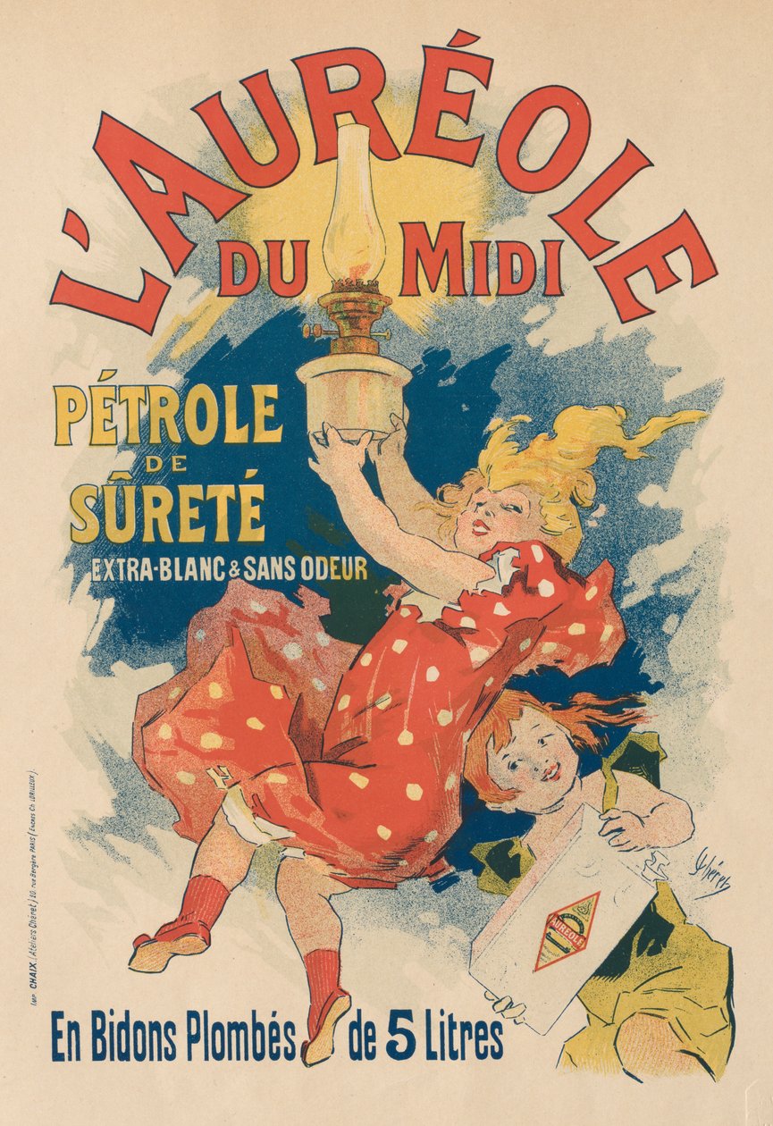 Aura do meio-dia, 1893. de Jules Cheret