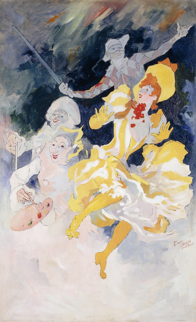O arco-íris; O arco-íris, c.1894 de Jules Cheret