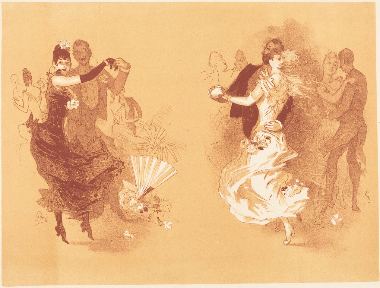 Valsa da loira e valsa da morena de Jules Cheret