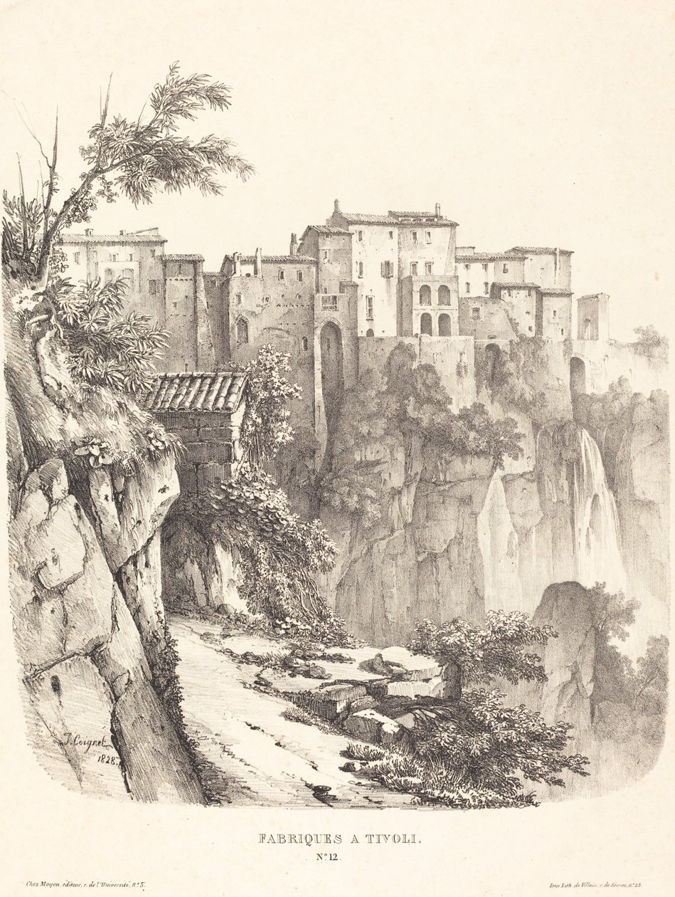 Edifícios em Tivoli de Jules Coignet