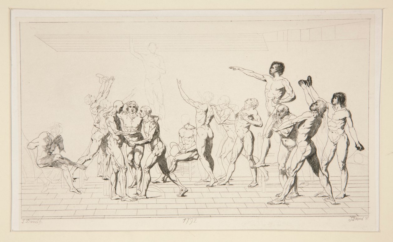 A Pintura do Juramento da Quadra de Ténis de Jules David
