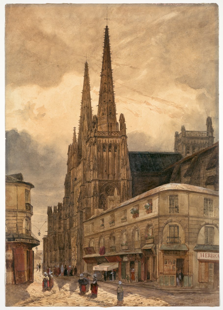 Catedral de Sainte-André em Bordeaux de Jules Dupré