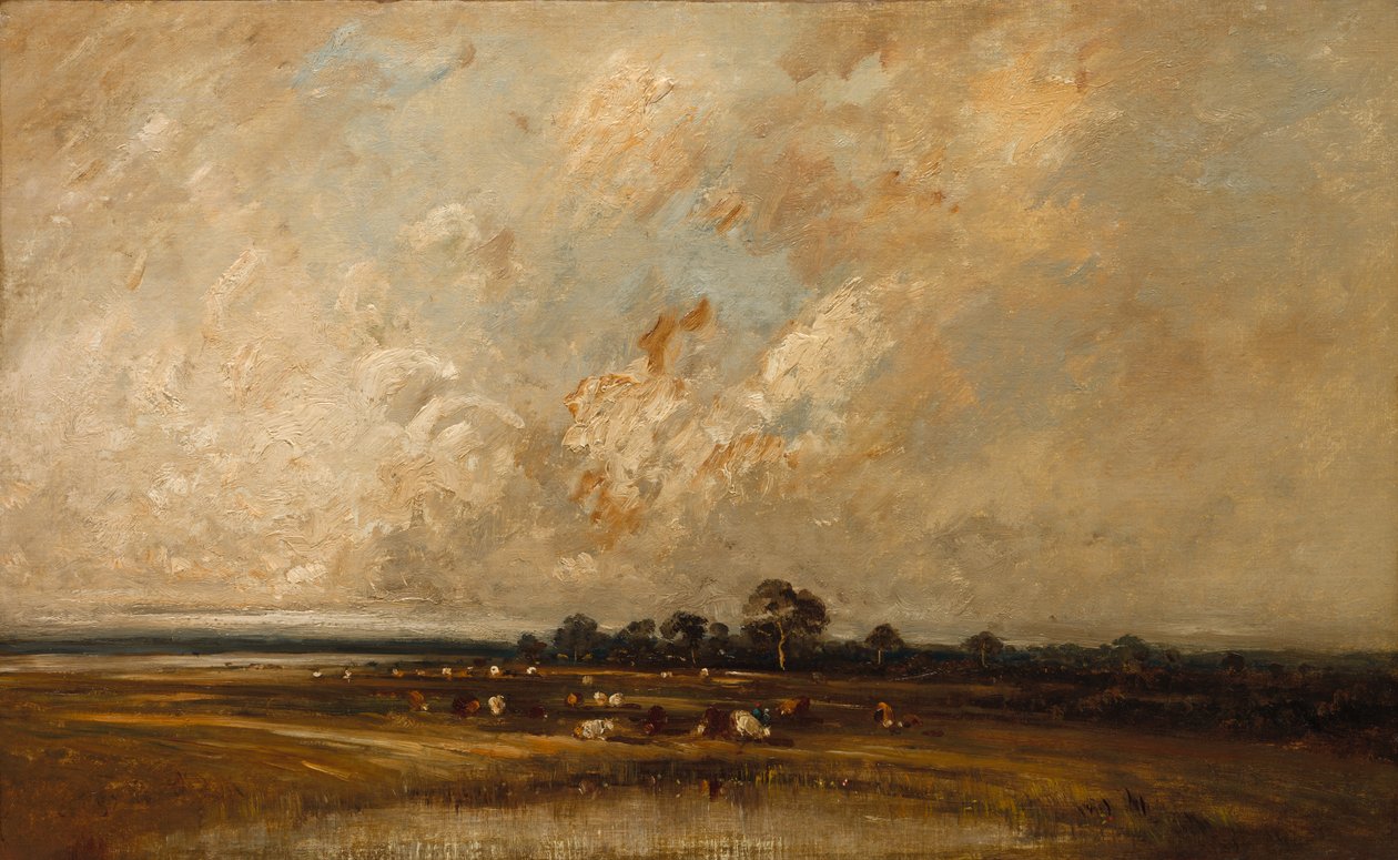 Região pantanosa, 1860s-1870s. de Jules Dupré
