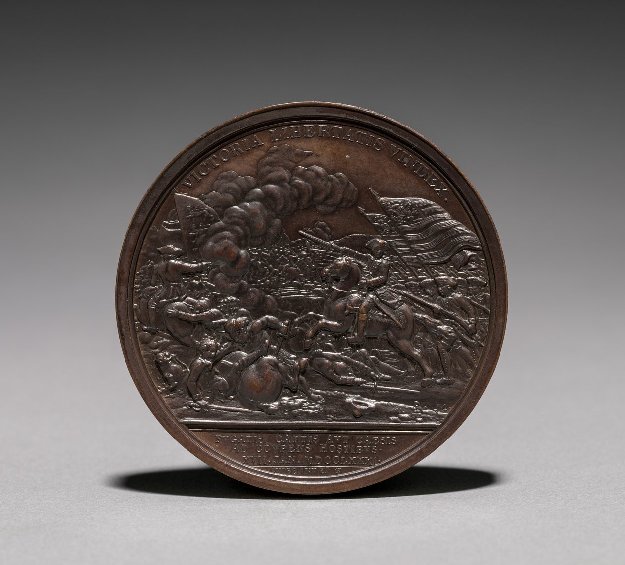 Medalha: Daniel Morgan reverso. de Jules Dupré