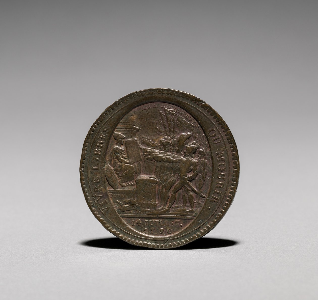 Medalha: Cinco Sóis emitidos por Monneron Brothers, Paris, 1792. de Jules Dupré