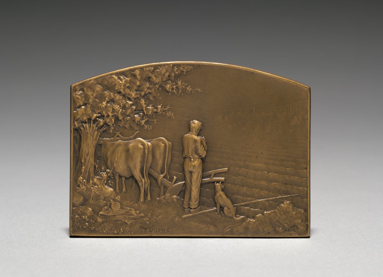Anverso do medalhão. de Jules Dupré