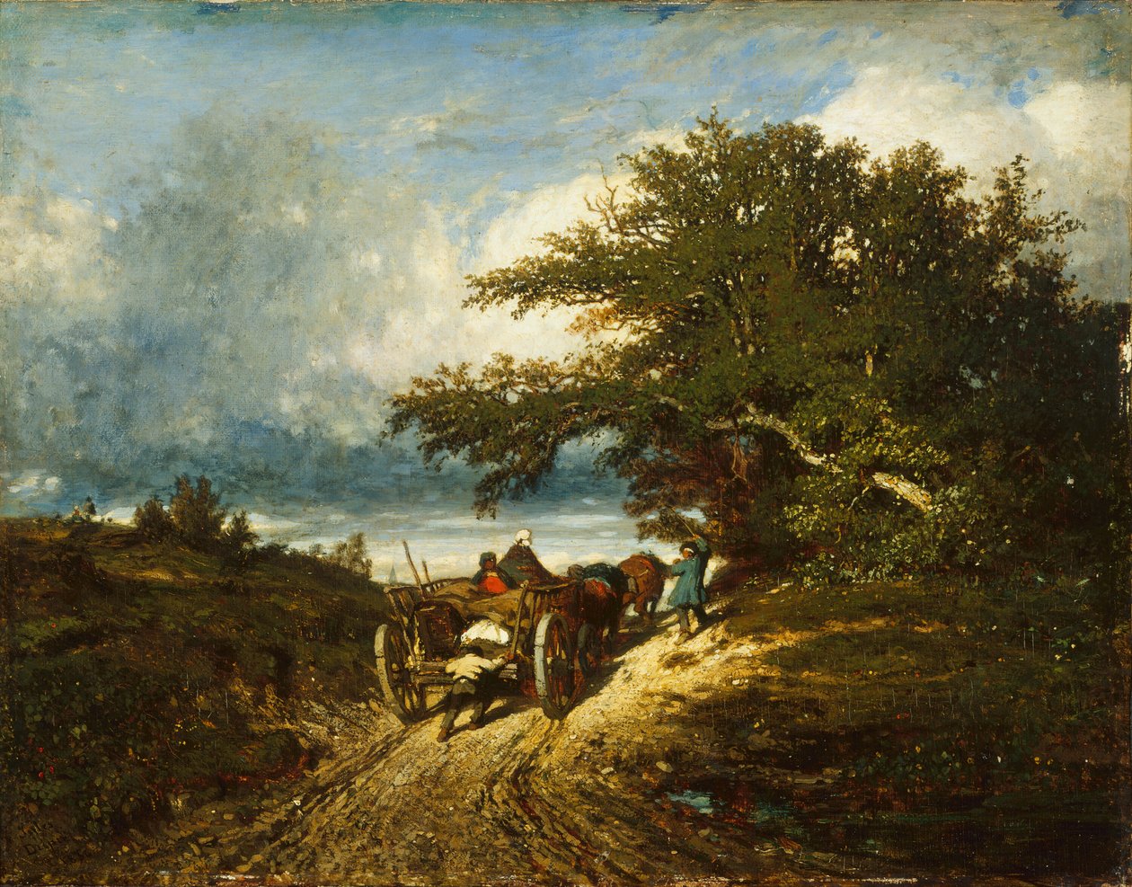 On the Road, 1856. de Jules Dupré