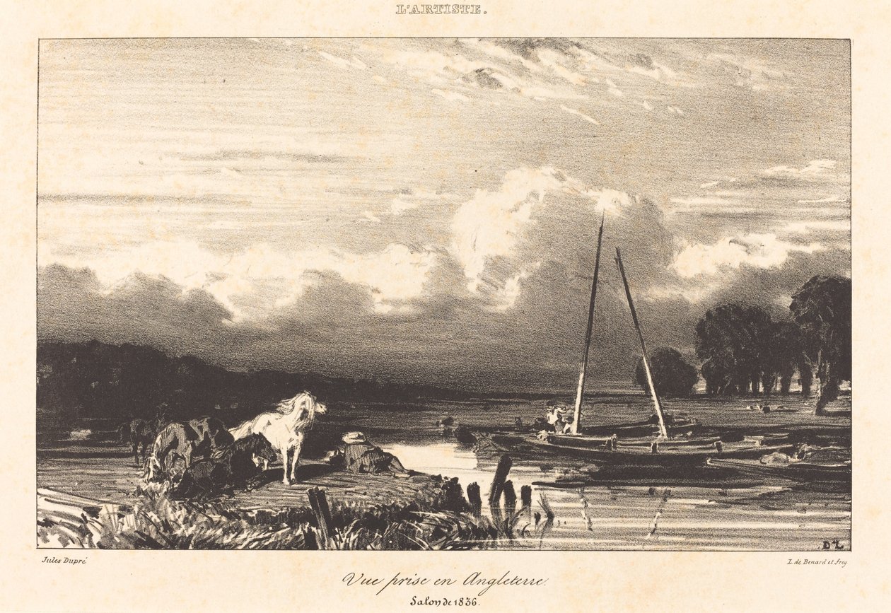 Vista na Inglaterra (Prêmio Vue em Angleterre) de Jules Dupré