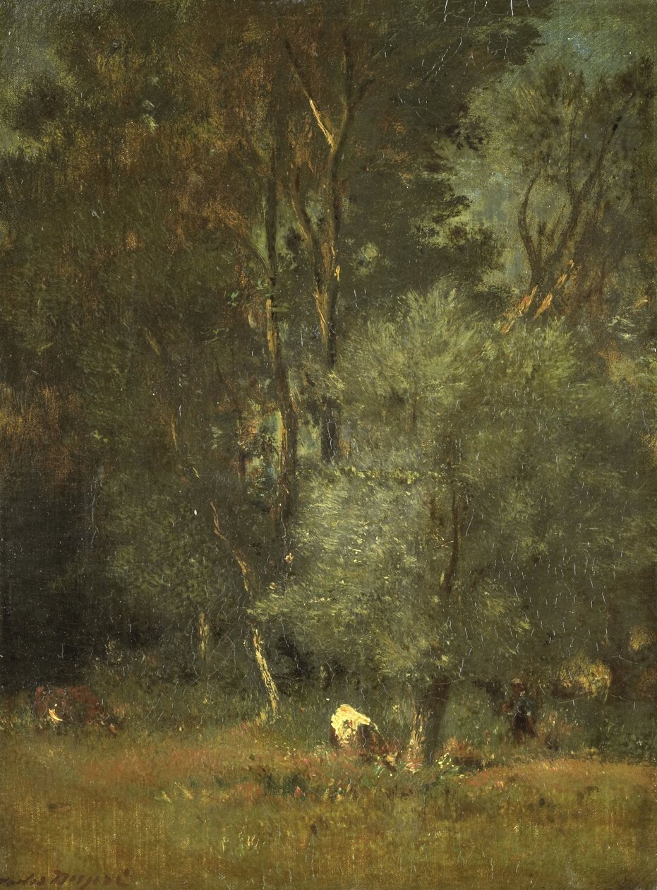Vista na floresta de Jules Dupré