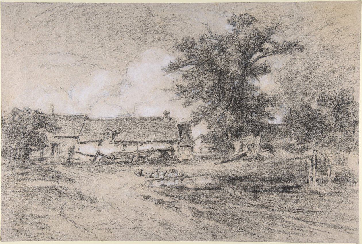 Quinta com patos de Jules Dupré