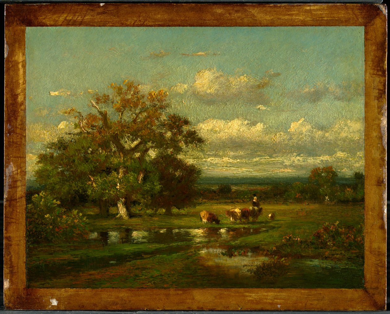 Paisagem com gado de Jules Dupré