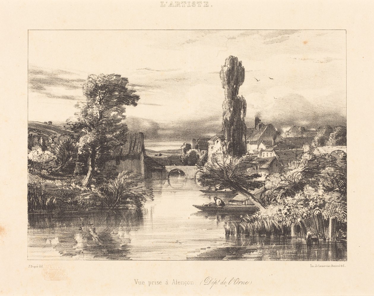 Vista de Alençon de Jules Dupré