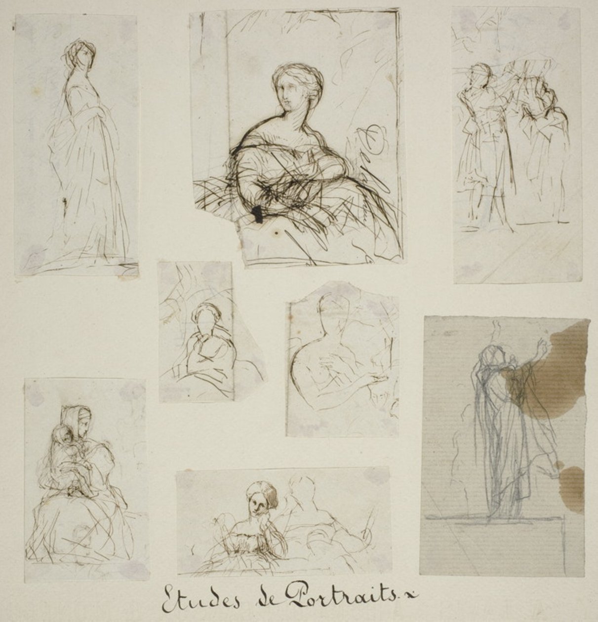Grupo de Estudos de Retrato e Composição de Jules Elie Delaunay