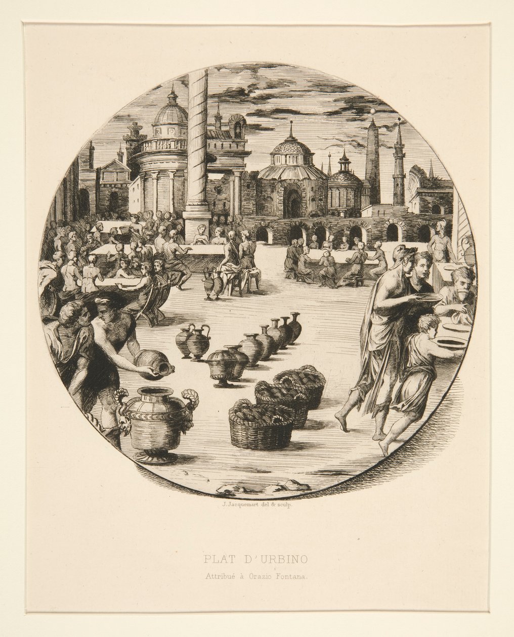 Placa d de Jules Ferdinand Jacquemart