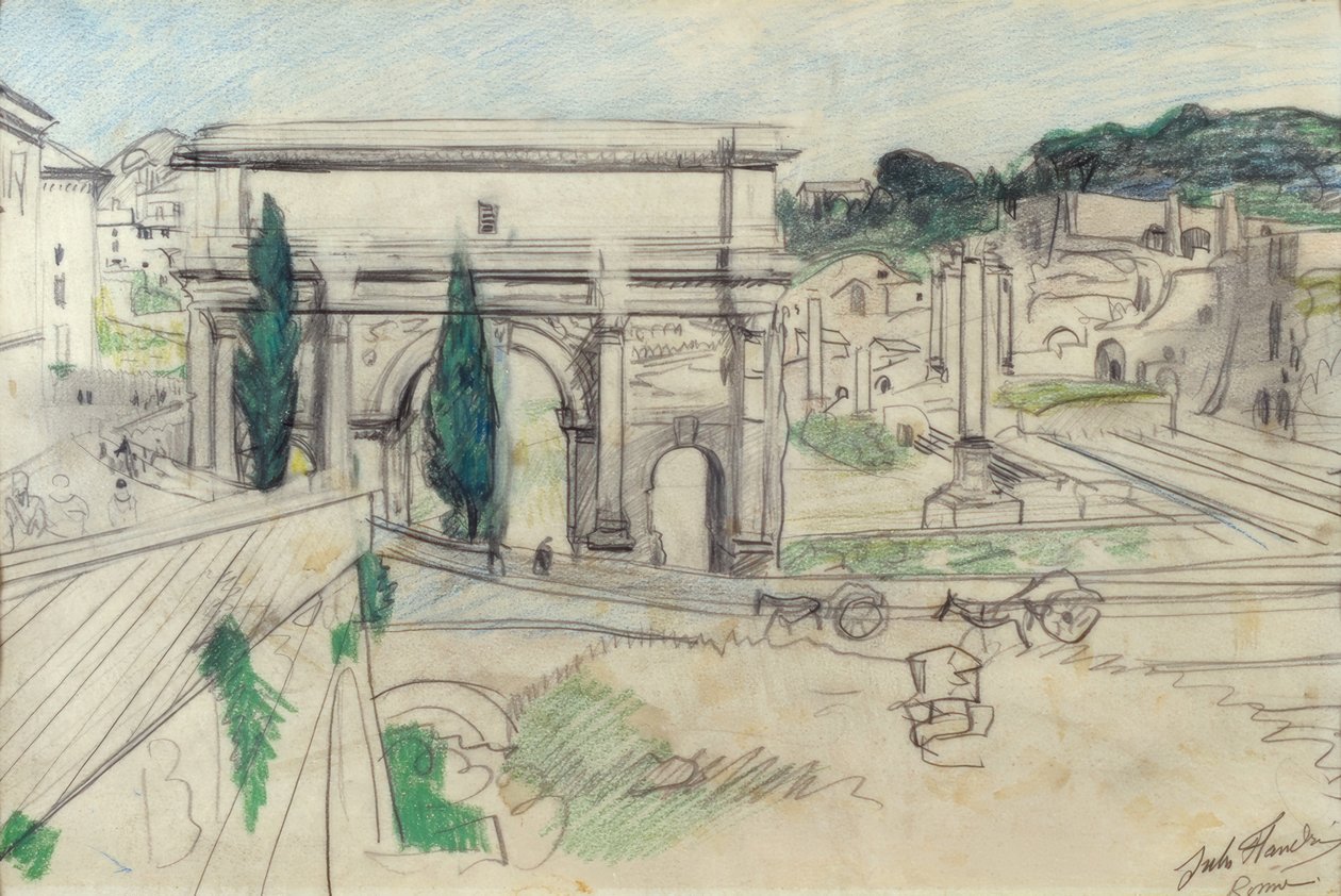 Fórum Romano de Jules Flandrin