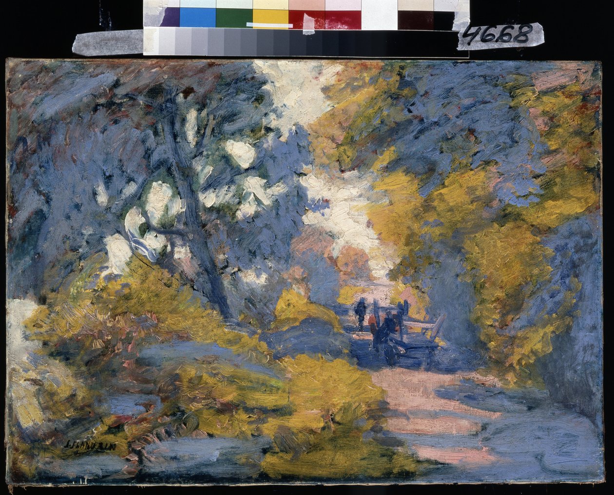 Estrada ensolarada. Pintura de Jules-Leon Flandrin (Jules Leon Flandrin de Jules Flandrin