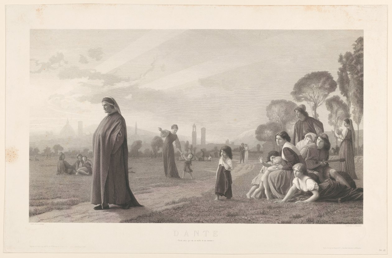Dante, depois de J.L. Gérôme de Jules Gabriel Levasseur