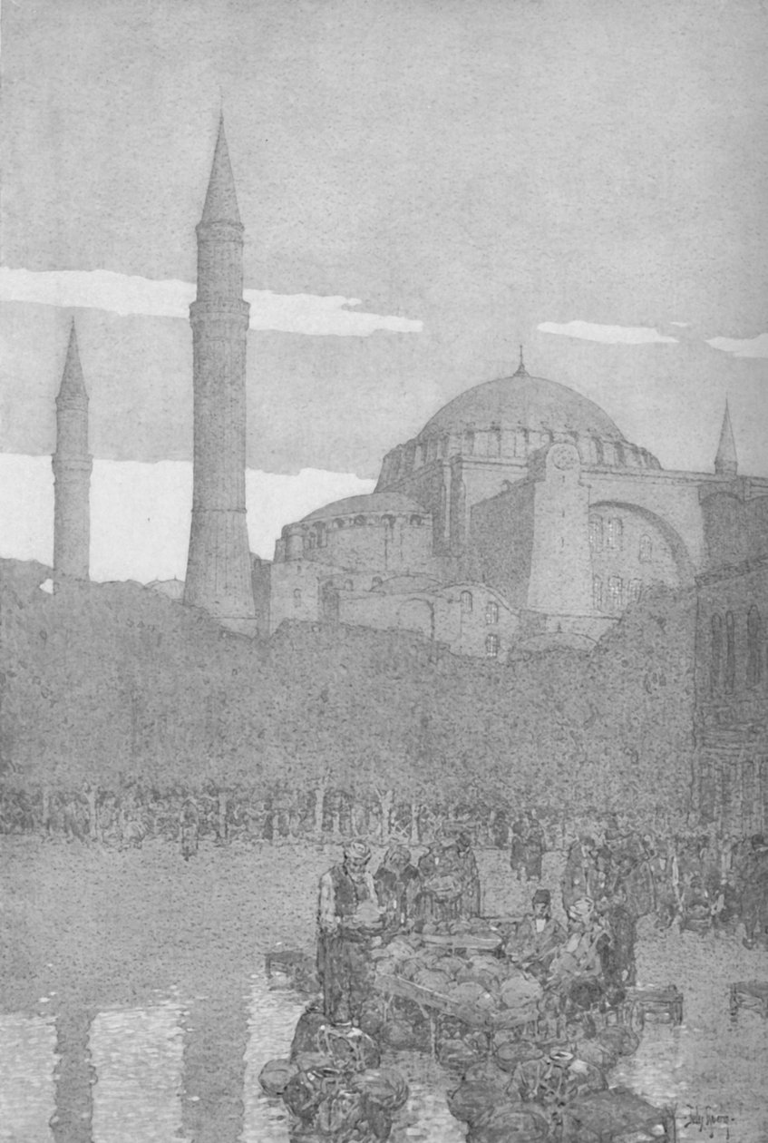 A Mesquita de Santa Sofia, 1913 de Jules Guerin