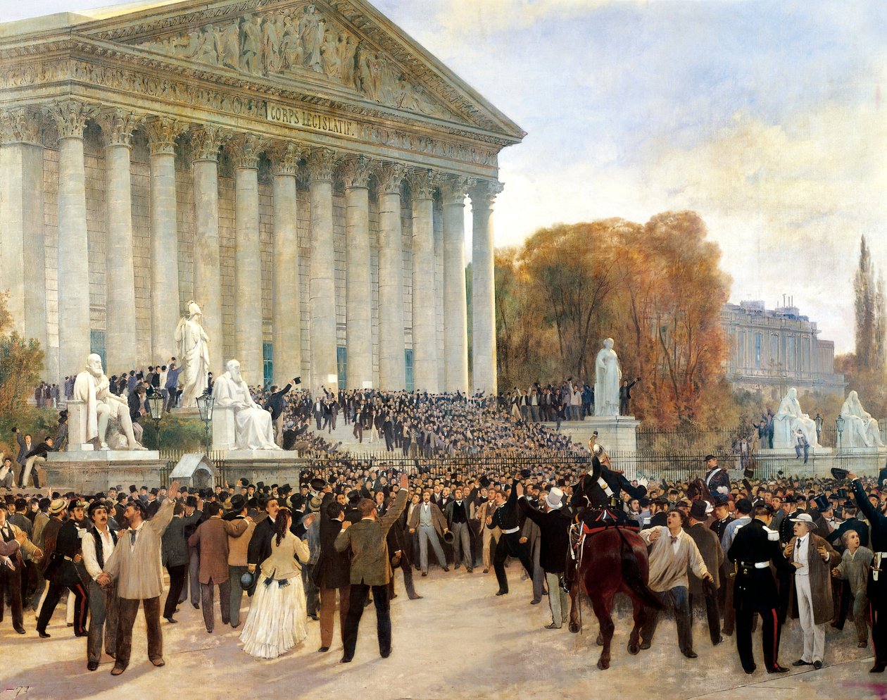 Proclamação da Terceira República em Paris, 4 de Setembro de Jules and Guiaud Jacques Didier