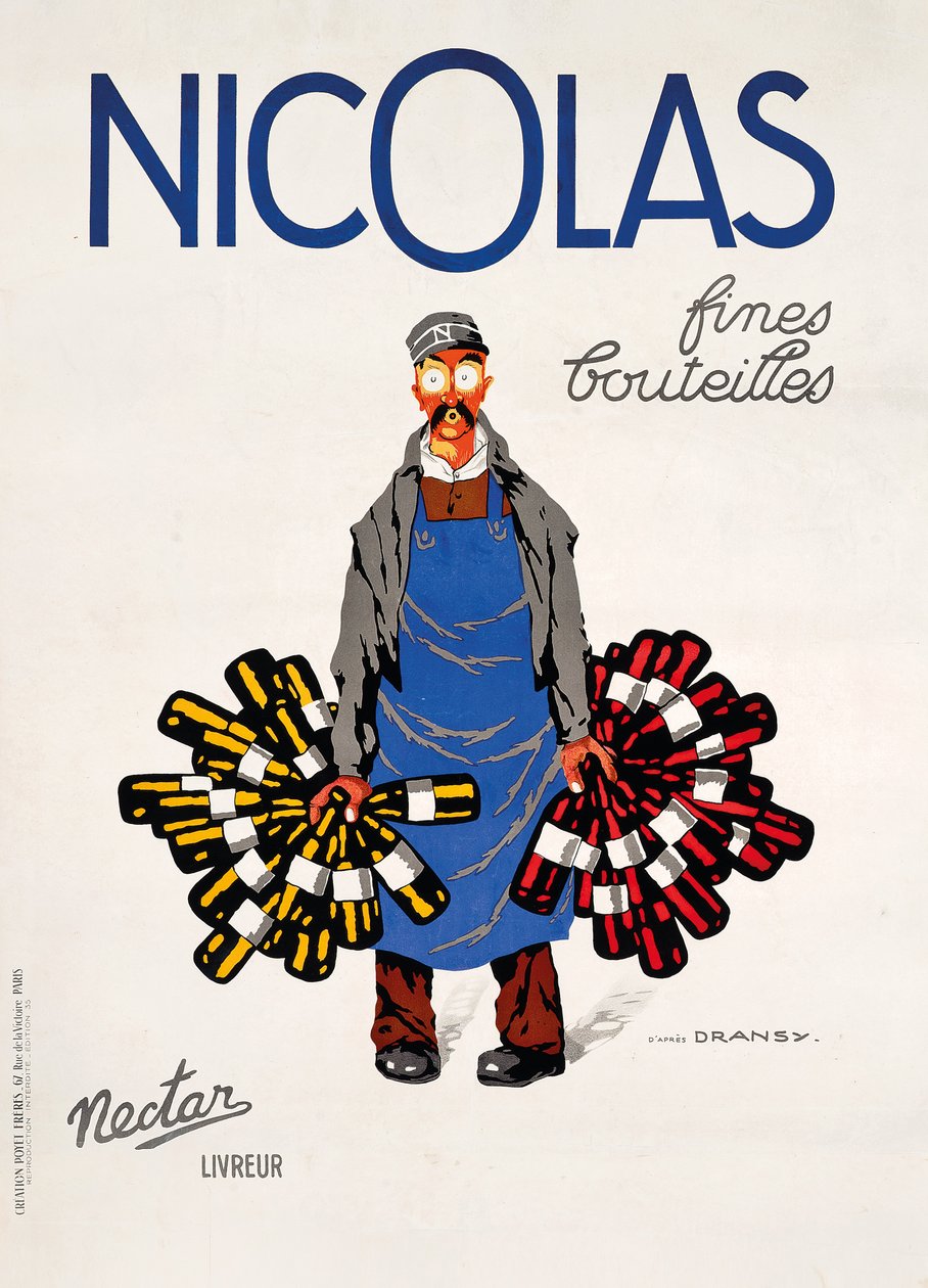 Nicolas, Nectar, c.1930 (cor litografia) de Jules Isnard Dransy