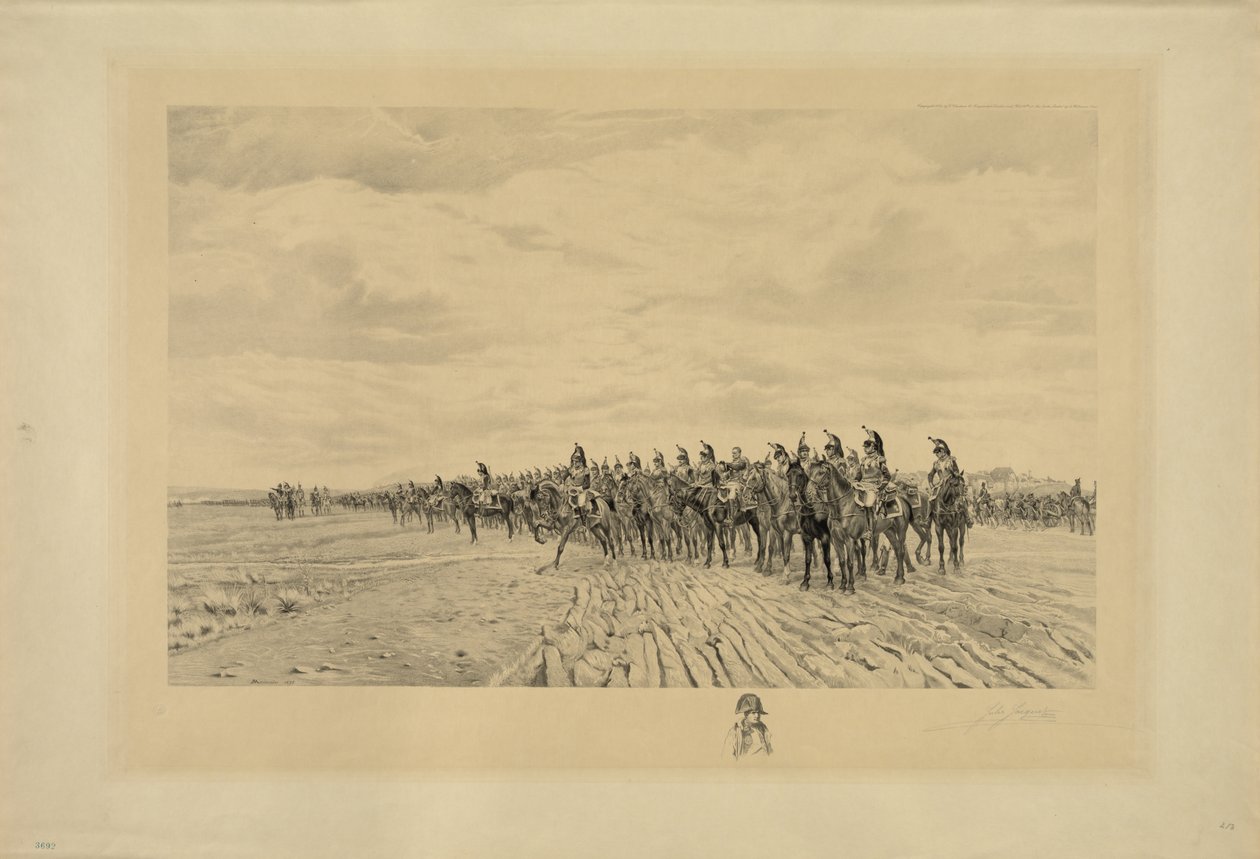Napoleão Bonaparte em Austerlitz, 1894 de Jules Jacquet