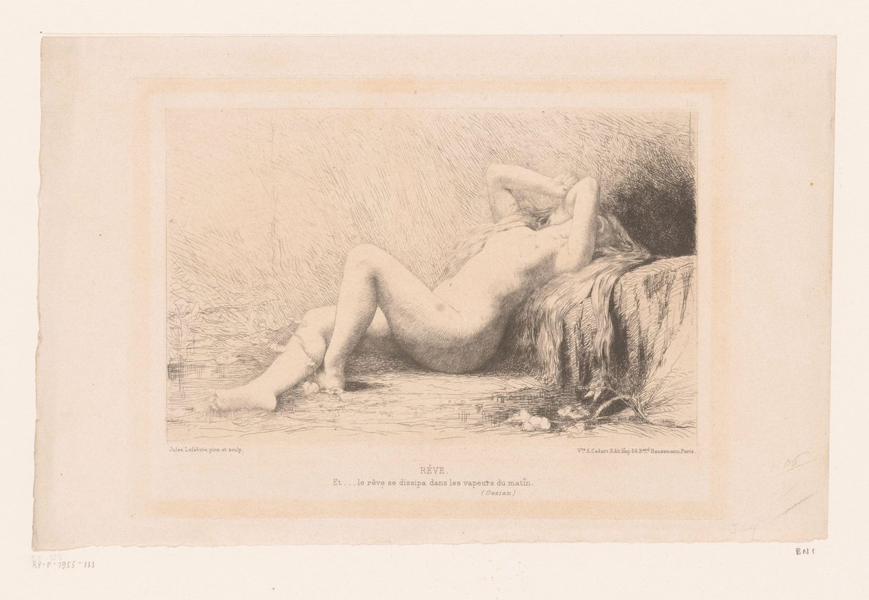 Mulher nua recortada
Rêve (título sobre o objecto) de Jules Joseph Lefebvre