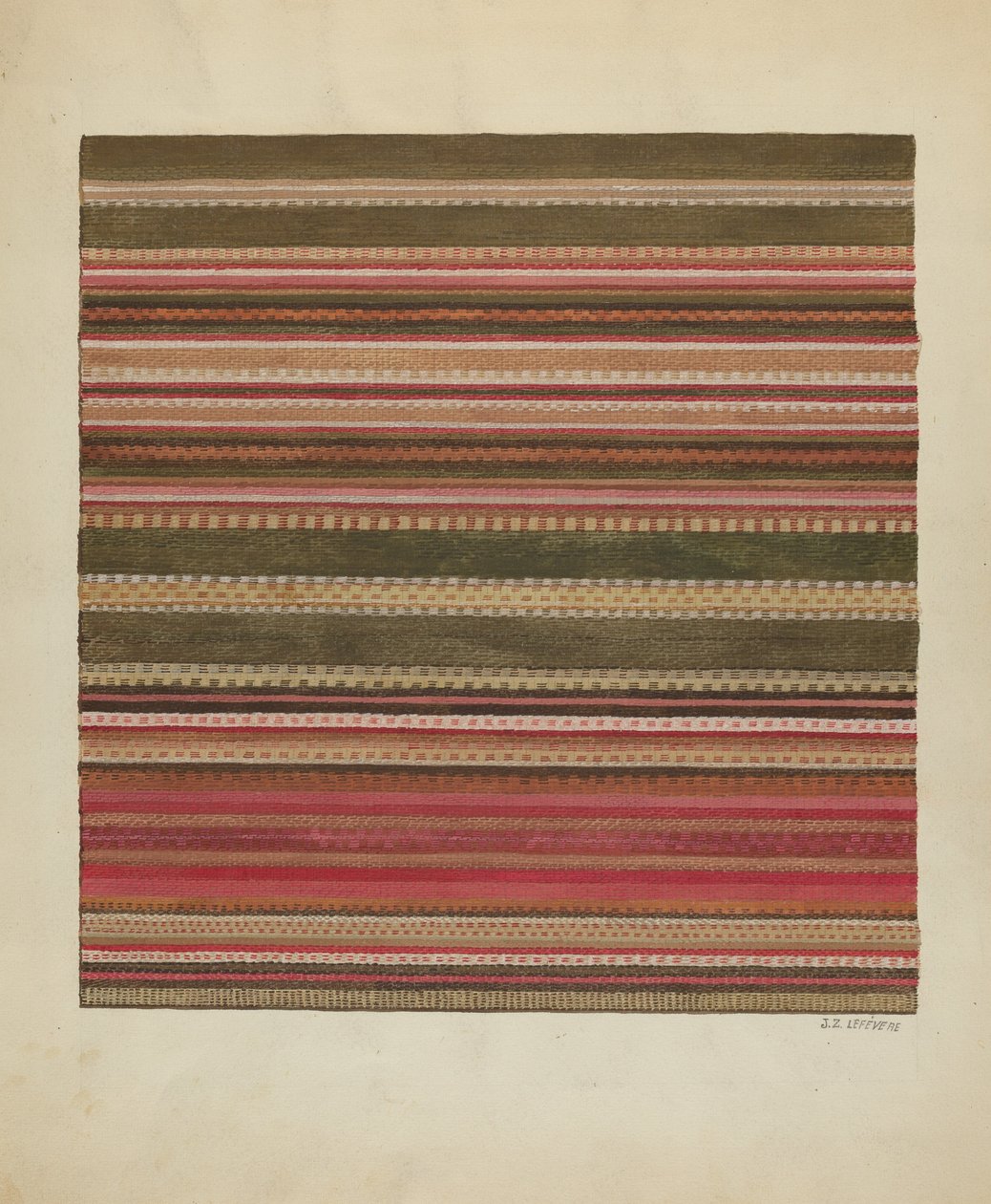 Tapete tecido à mão, c. 1936. de Jules Lefevere